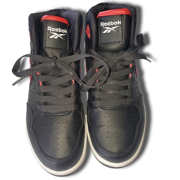 Reebok Black & Red High Top Sneaker Sz 2K - Picture 4 of 9
